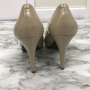 Marc Fisher | Shoes | Marc Fisher Nude Patent Sydney Closed Toe Heel 1m